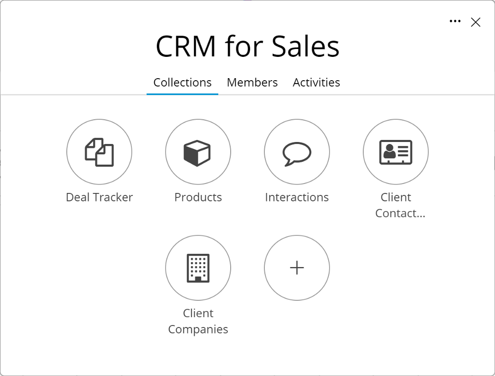 crm for sales template zenkit