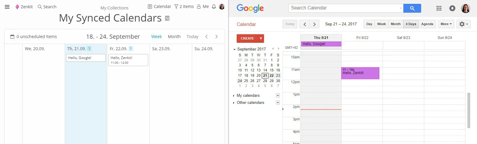 Integrating Zenkit with Google Calendar Zenkit