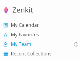 my team in zenkit