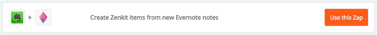 create zenkit items from evernote notes zap