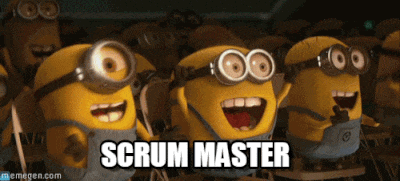 Minions enthused for their Scrum project management master