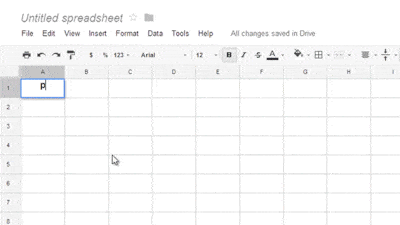 Screenshot of spreadsheet displaying Pride trick