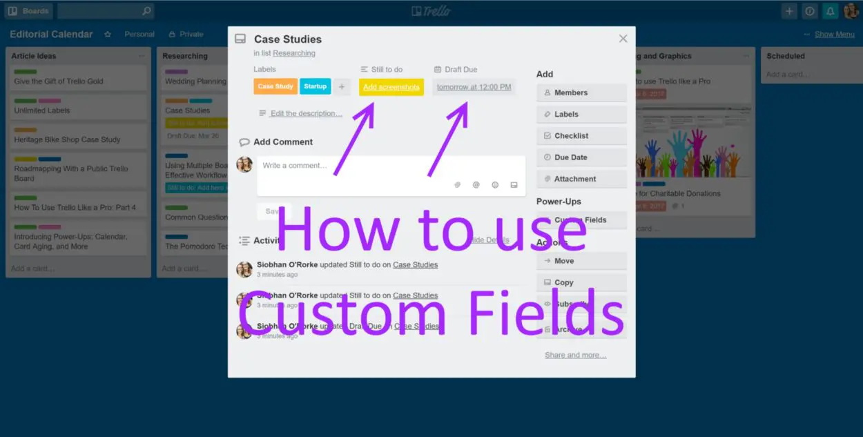 Custom Fields Trello