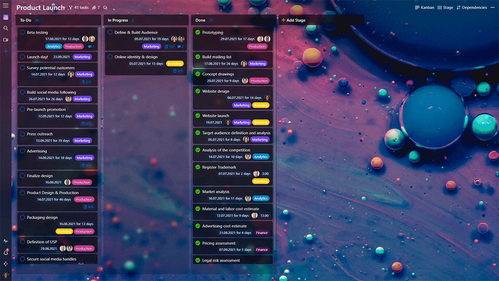 Demonstration of Table View