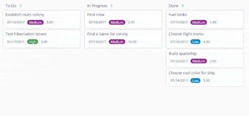 Darstellung der Zenkit To-Do Liste