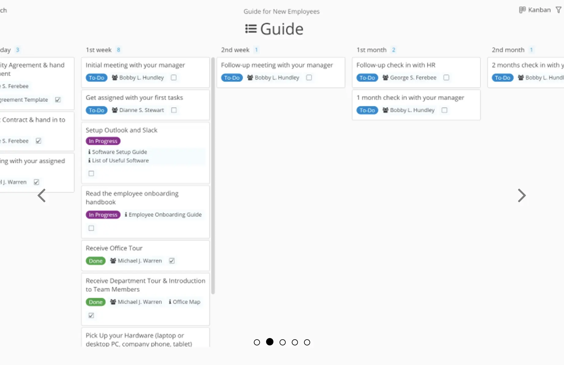 Monthly Task List Template from zenkit.com