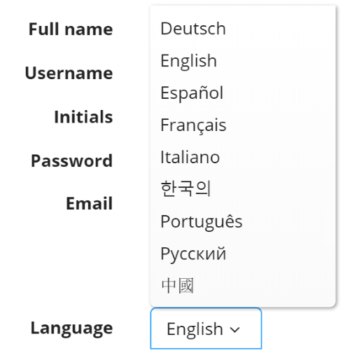 zenkit language options
