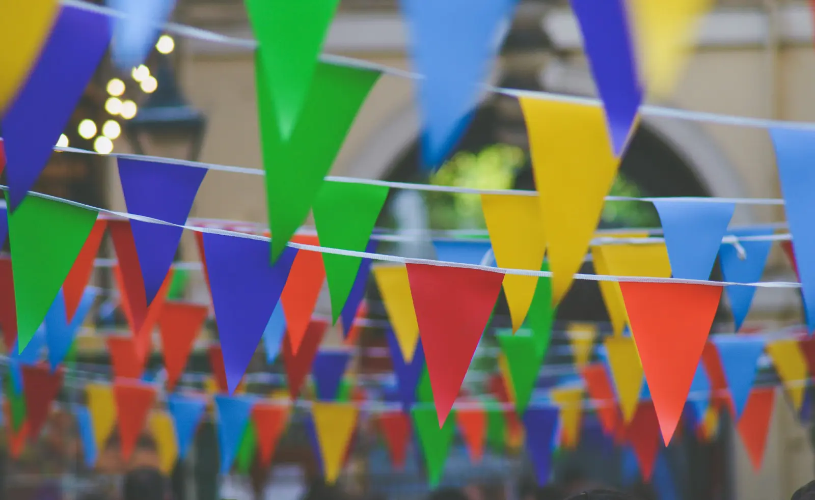 Colourful bunting