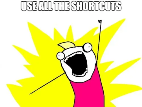 use all the zenkit shortcuts
