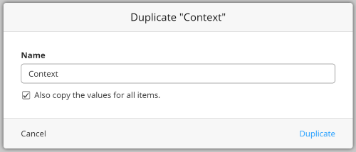 zenkit duplicating field values