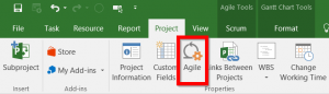 MS Project agil Button