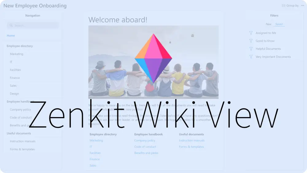 zenkit wiki view