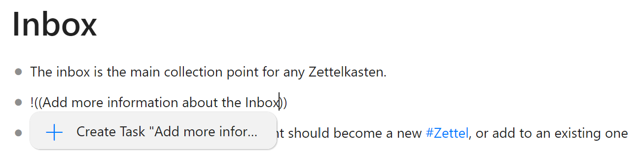 add task inline hypernotes