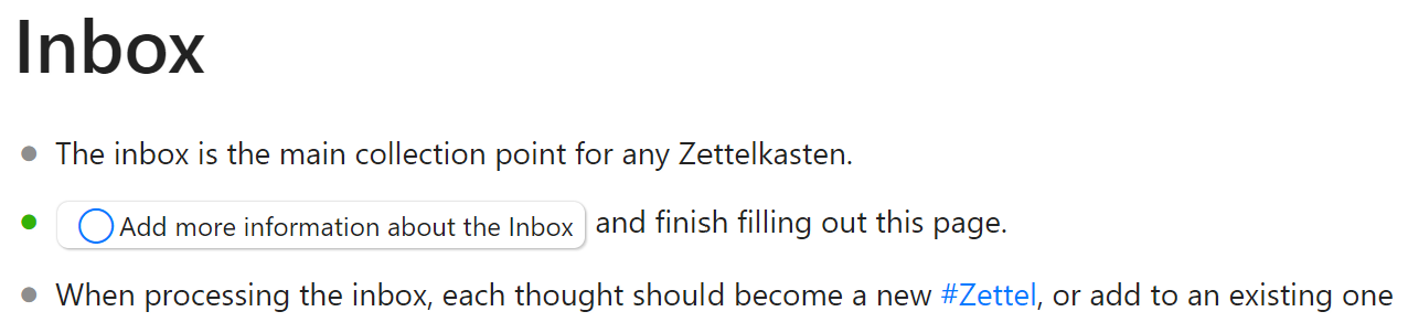 inline task in hypernotes