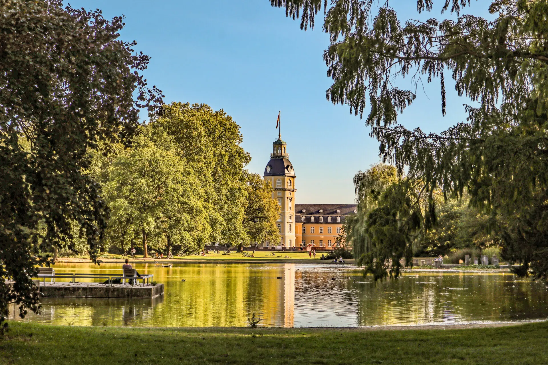 Der Schlossgarten in Karlsruhe