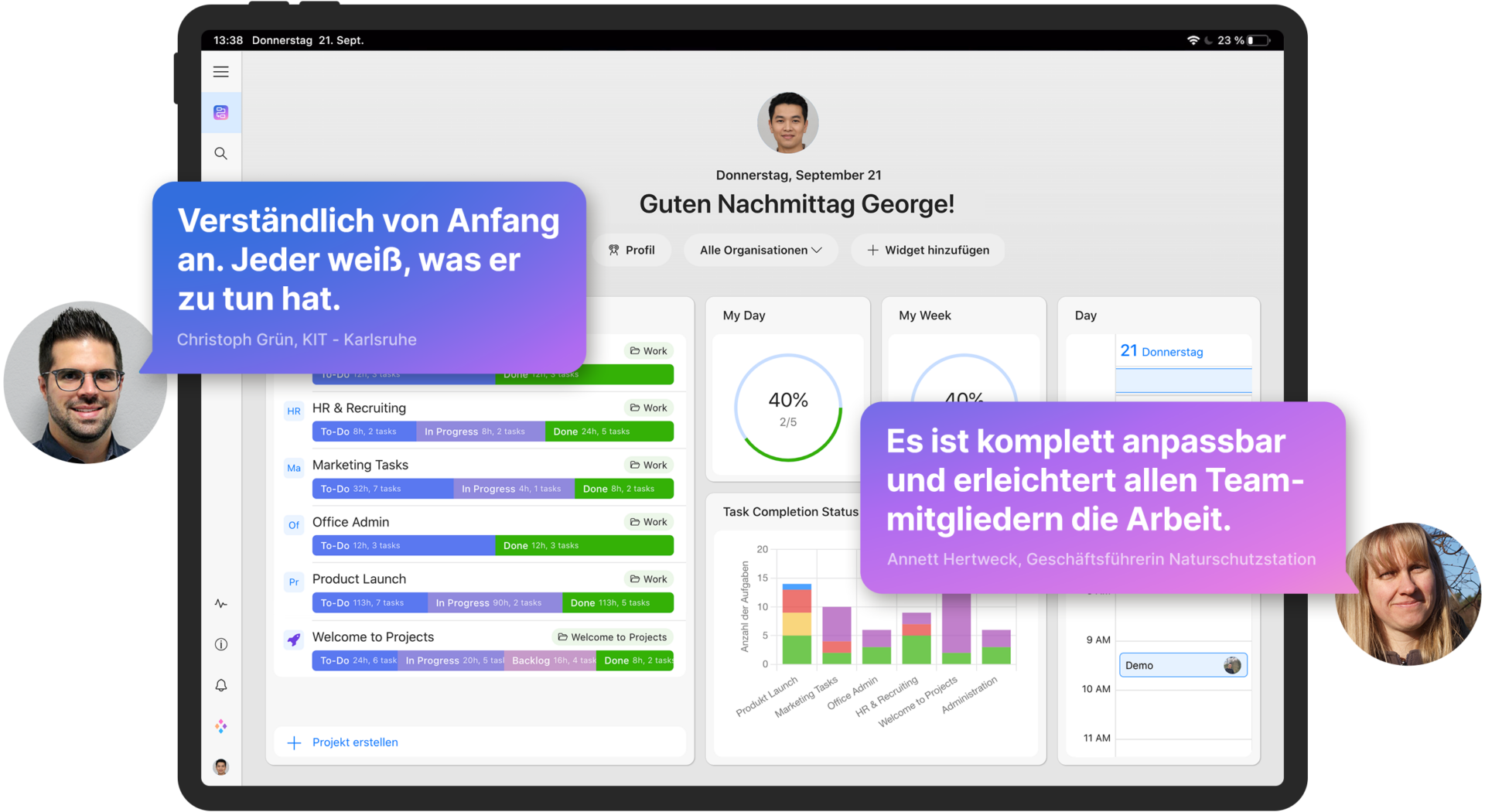 Die deutsche Asana Alternative für Ihr Projektmanagement.
