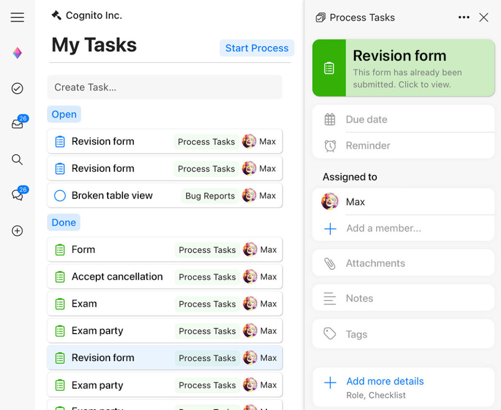 A diferença em relação à gestão de projetos e tarefas